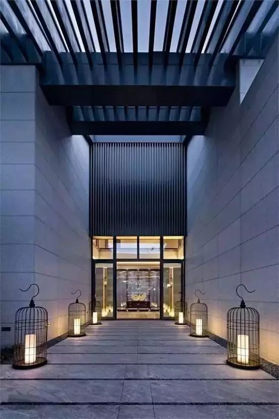 100個(gè)新中式入口，中國(guó)新中式建筑的精髓