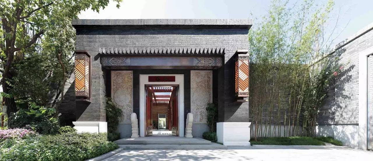 100個(gè)新中式入口，中國(guó)新中式建筑的精髓