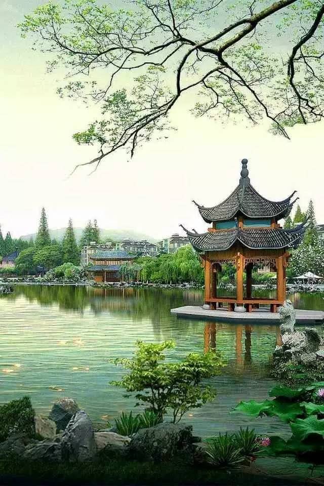 唯美中國古建筑：小橋流水、亭臺樓閣