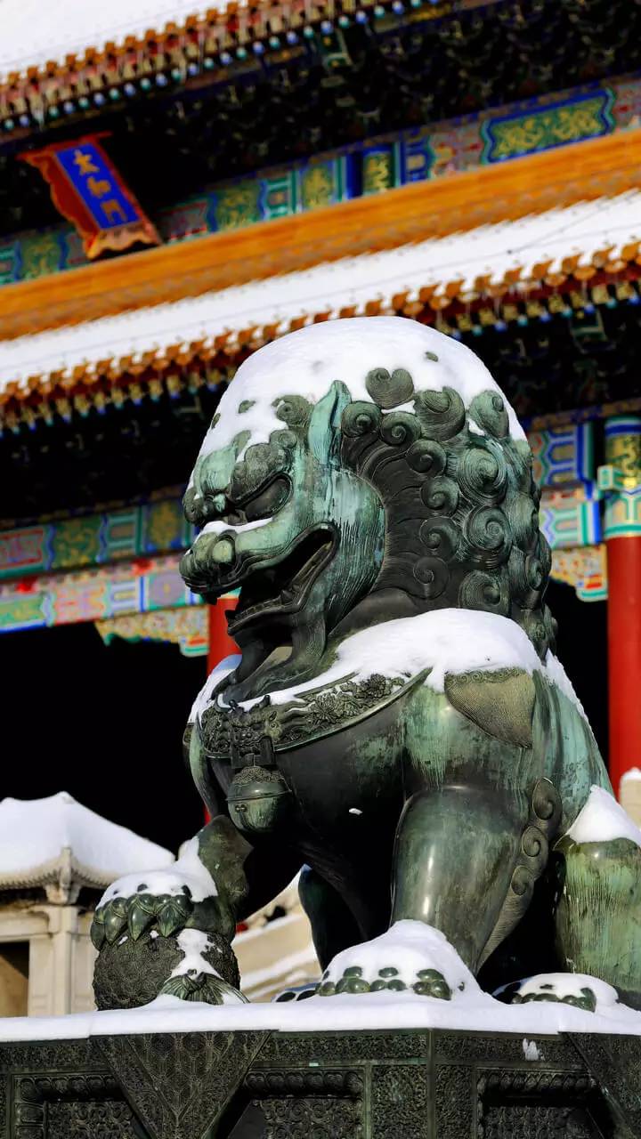 最美中國古建筑：紫禁城下雪了！