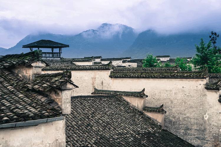 古建筑，一片瓦，遮風(fēng)擋雨