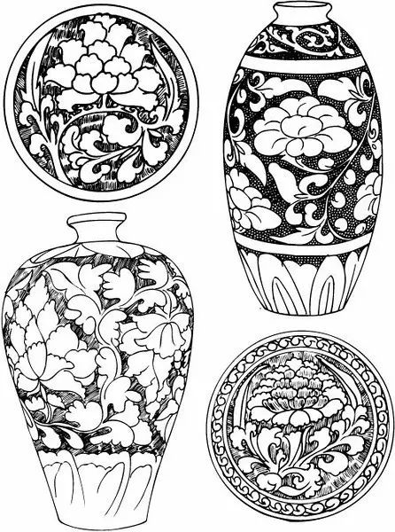 青花瓷素材圖案欣賞，中國傳統(tǒng)藝術(shù)就是這么美