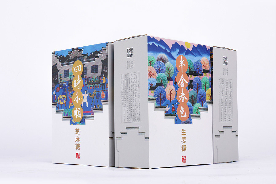 特色民族風糖果包裝設(shè)計，古典食品包裝設(shè)計