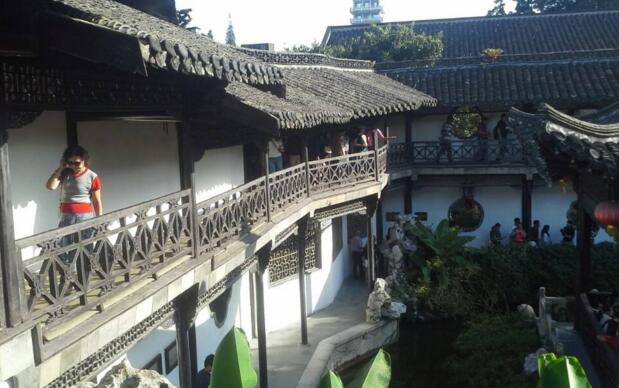 揚州何園水榭圖片