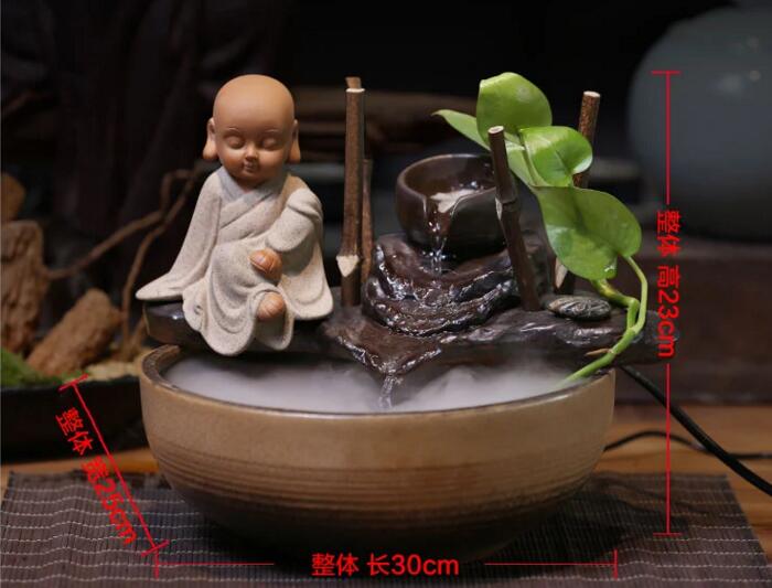 陶瓷創(chuàng)意流水?dāng)[件客廳噴泉,室內(nèi)假山的石材禁忌