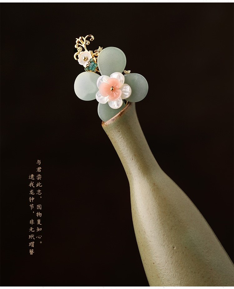 綰如兮發(fā)簪宮廷步搖，古典氣質(zhì)簪子頭飾