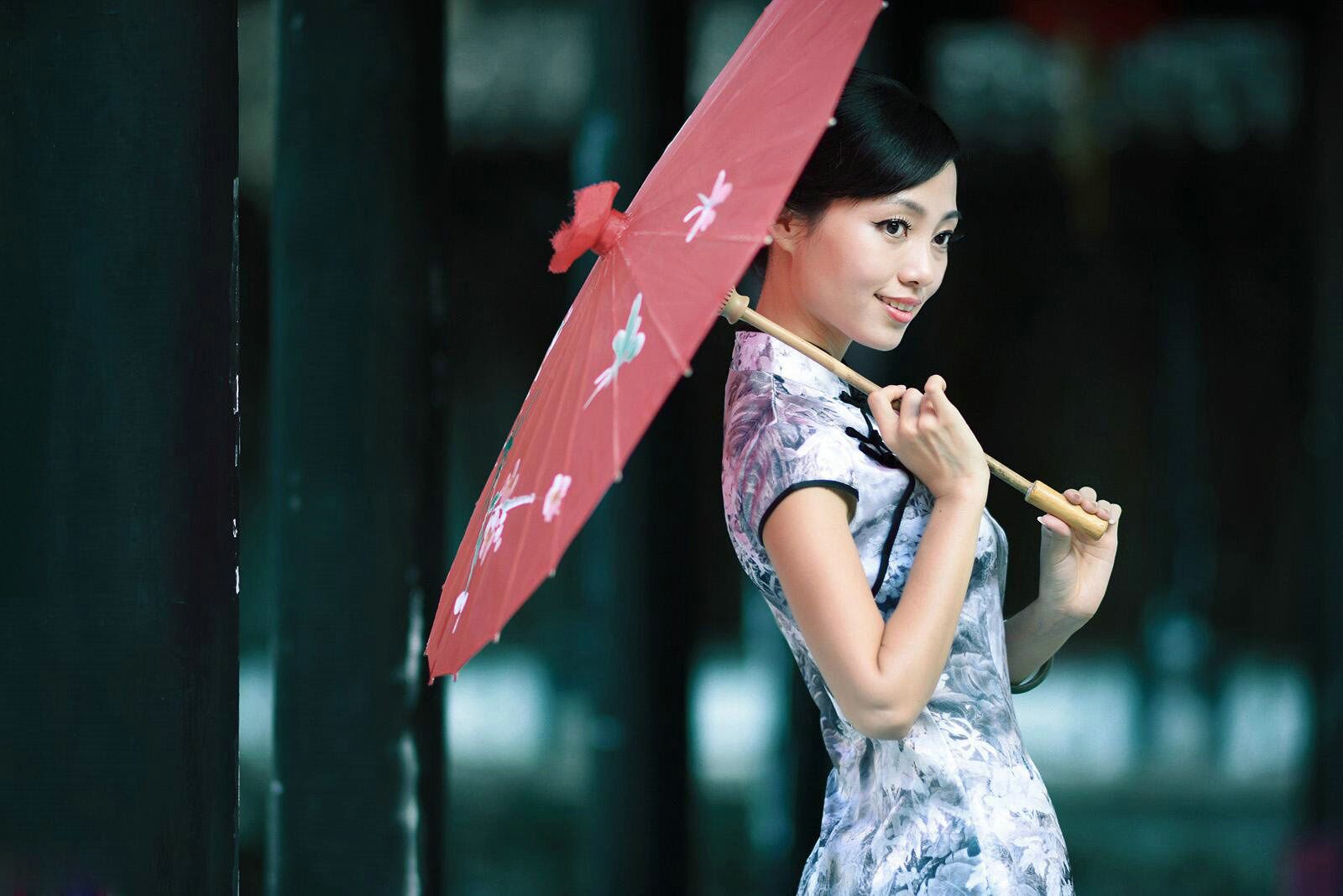 5款芊芊淑女旗袍，中國(guó)古典旗袍裙