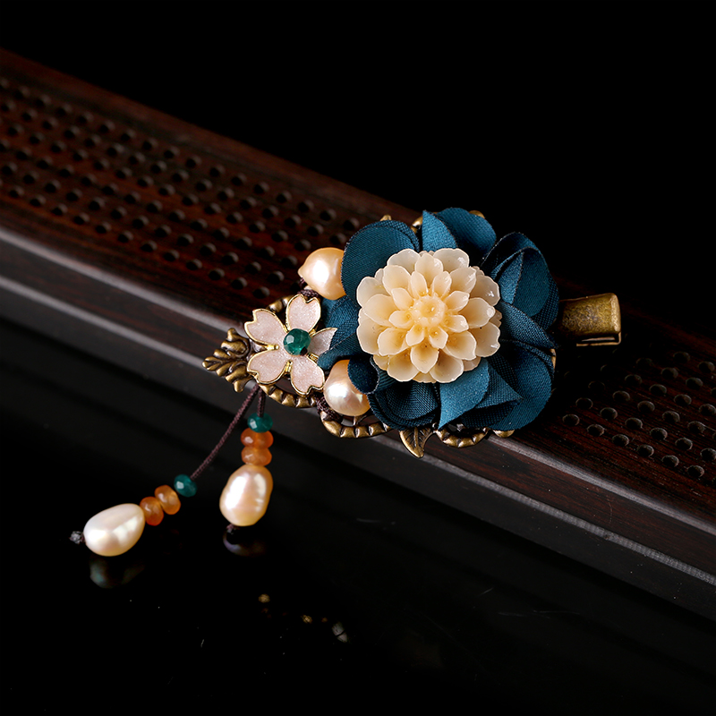 優(yōu)雅大氣發(fā)夾，唯美古風(fēng)花朵發(fā)夾頭飾