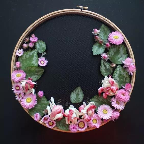 手工刺繡藝術(shù)：Olga Prinku 鮮花刺繡