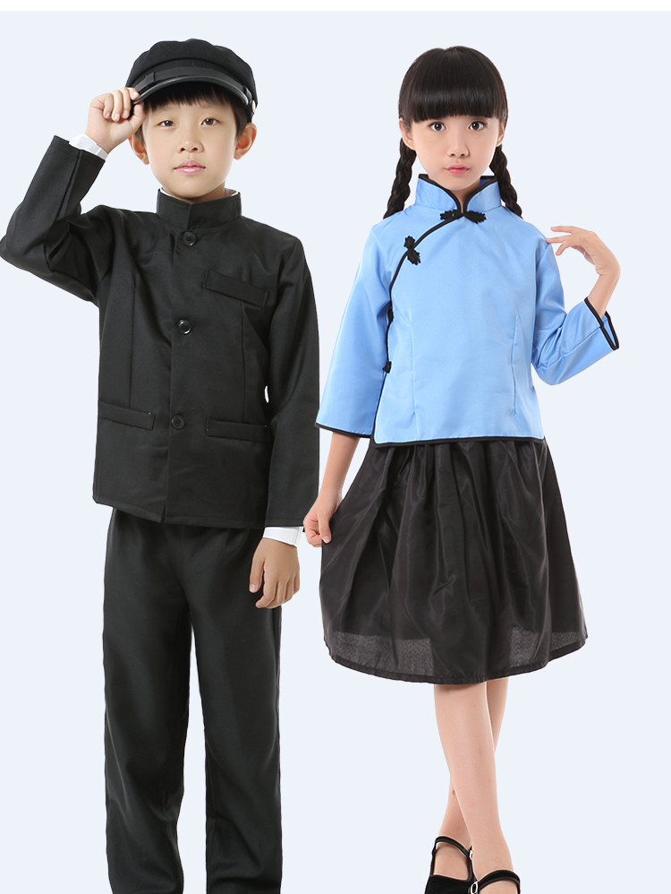 男女童民國(guó)學(xué)生裝，親子古裝