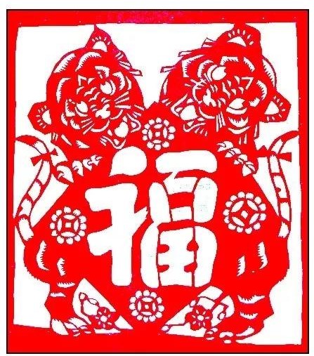 寅——賞“虎”剪紙，23張虎剪紙圖集