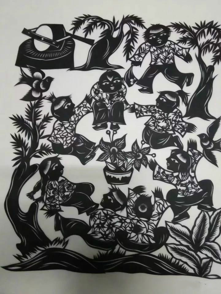 20款童年趣事剪紙：宗華陽(yáng)老師剪紙作品