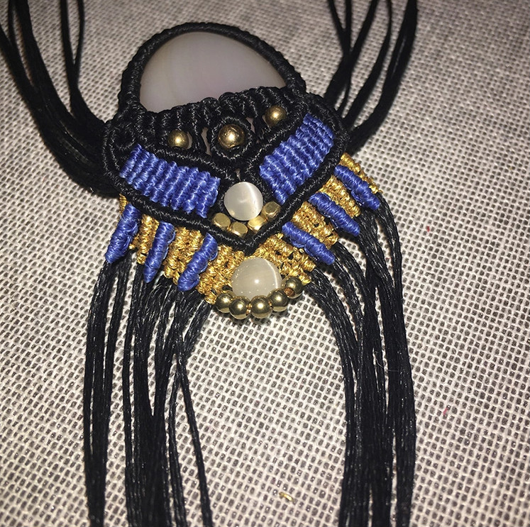 超細致的手工編織制作作品中國風臉譜刀馬旦伶