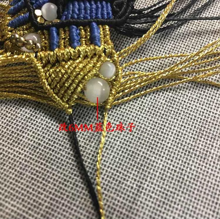 超細致的手工編織制作作品中國風臉譜刀馬旦伶