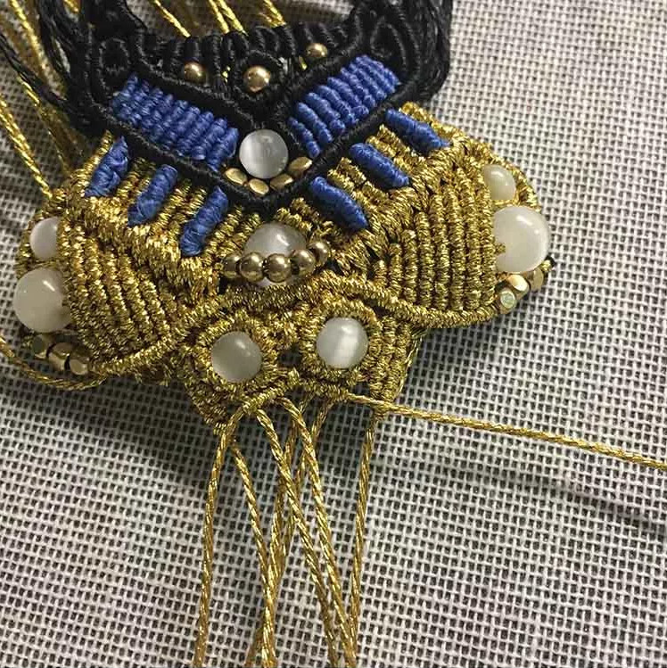 超細致的手工編織制作作品中國風臉譜刀馬旦伶