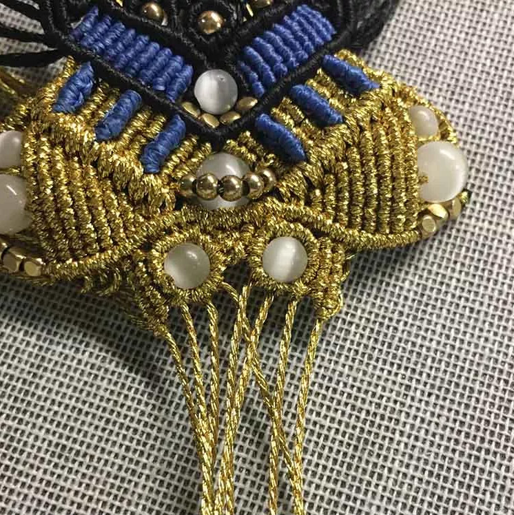超細致的手工編織制作作品中國風臉譜刀馬旦伶