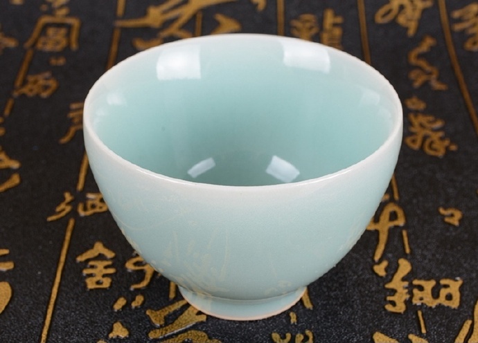 龍泉窯青瓷瓷杯、瓷碗欣賞