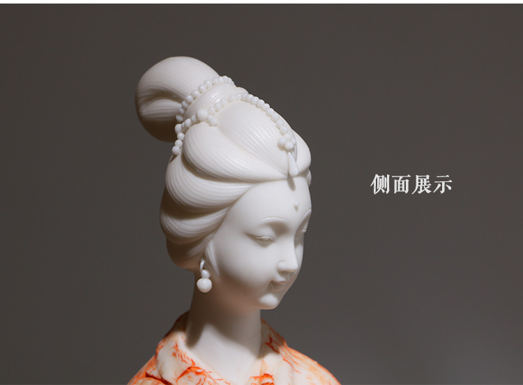 中國風(fēng)古典美女白瓷仕女藝術(shù)品