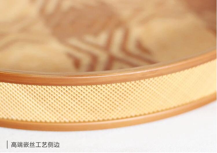 中國風(fēng)家用竹編茶點(diǎn)收納托盤