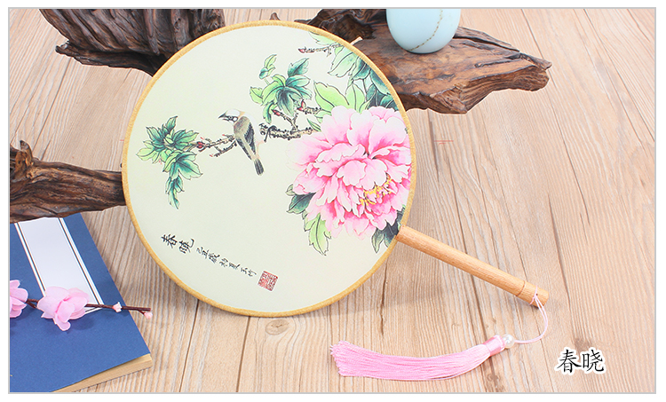 花卉圖案中國風(fēng)團(tuán)扇：16款古典雙面花卉團(tuán)扇