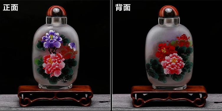 中國風民間傳統(tǒng)手繪內畫圖鼻煙壺