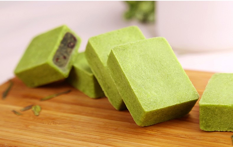 杭州特產(chǎn)美食糕點，特色手工抹茶點心龍井酥
