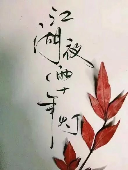 別致新穎的書法字體，美的很有意境！