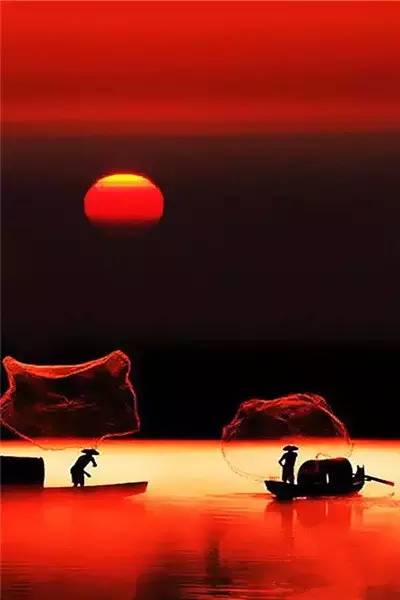美到骨子里的夕陽風(fēng)景：青山依舊在，幾度夕陽