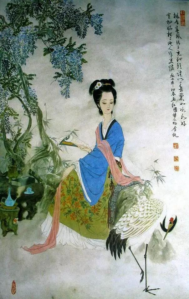 馮其庸國(guó)畫(huà)作品：手繪《紅樓夢(mèng)》人物圖美呆了