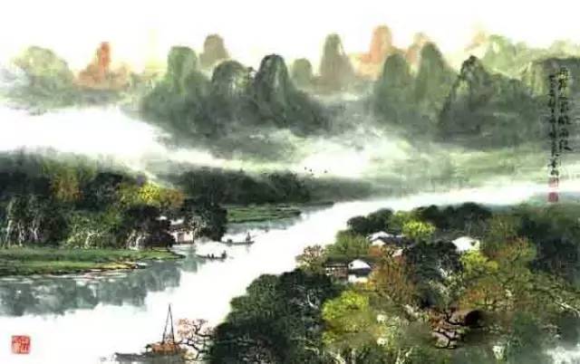 中國(guó)水墨畫：唯美詩(shī)意國(guó)畫山水