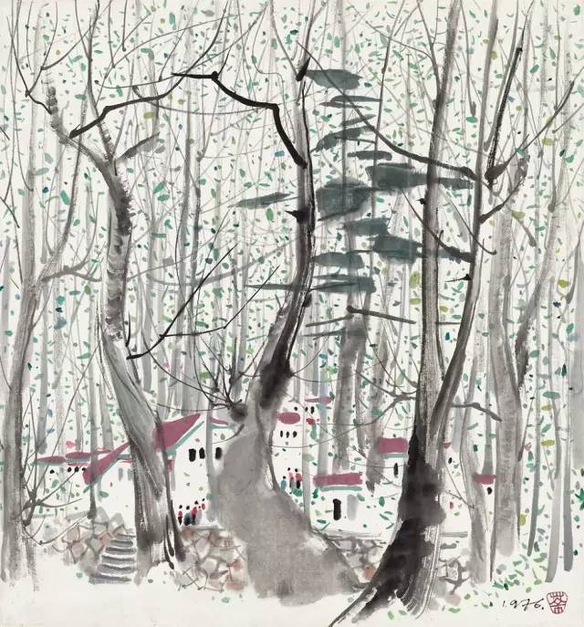 吳冠中的水墨國(guó)畫(huà)集合，中國(guó)藝術(shù)最顯眼的景觀