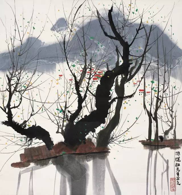 吳冠中的水墨國(guó)畫(huà)集合，中國(guó)藝術(shù)最顯眼的景觀