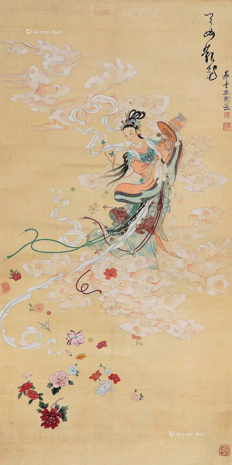 蔡云國畫人物繪畫作品