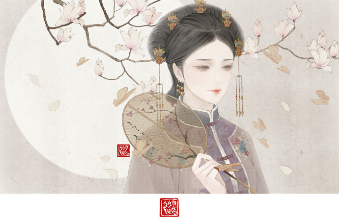 手繪版延禧攻略古風(fēng)圖集，超美高清手繪古風(fēng)圖