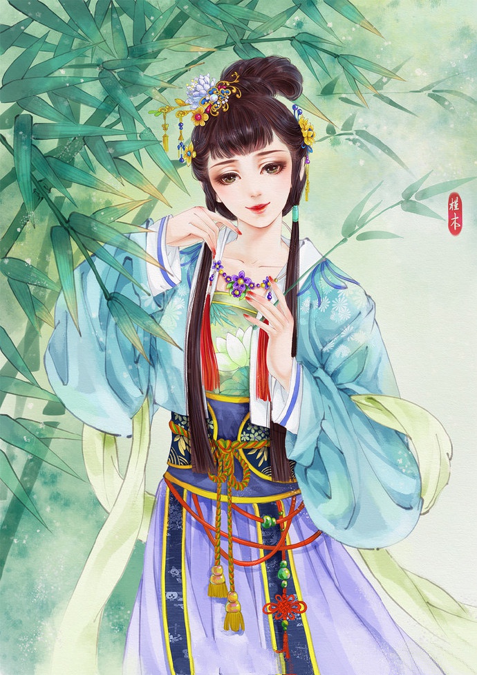 超美古風(fēng)女子圖集(38張)，高清古風(fēng)圖片欣賞