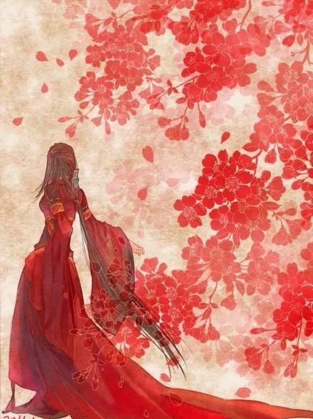 13款驚艷紅衣古風(fēng)圖片，唯美意境圖片!