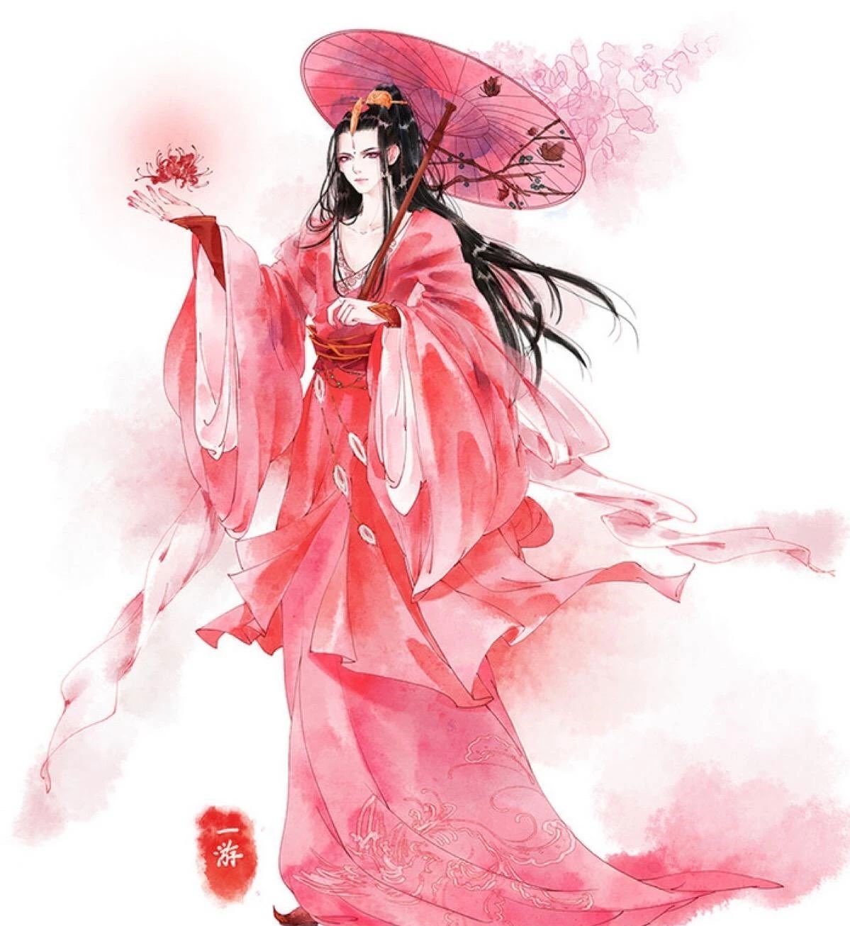 13款驚艷紅衣古風(fēng)圖片，唯美意境圖片!