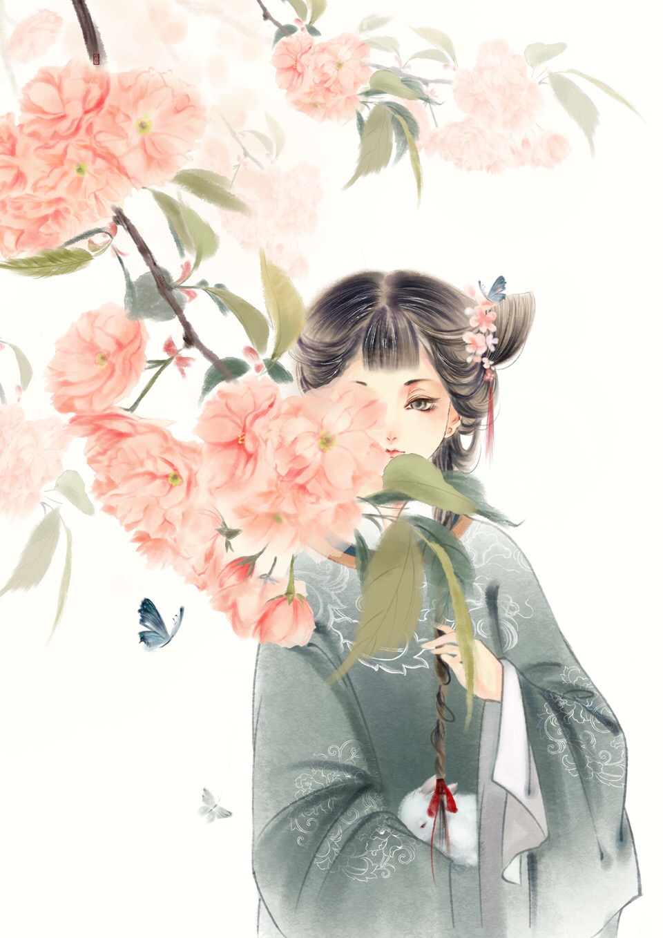 十款唯美古風(fēng)圖片：一組古風(fēng)女子插畫(huà)