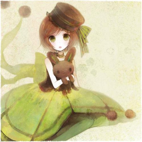 4款可愛的插畫圖片，淡雅唯美插畫
