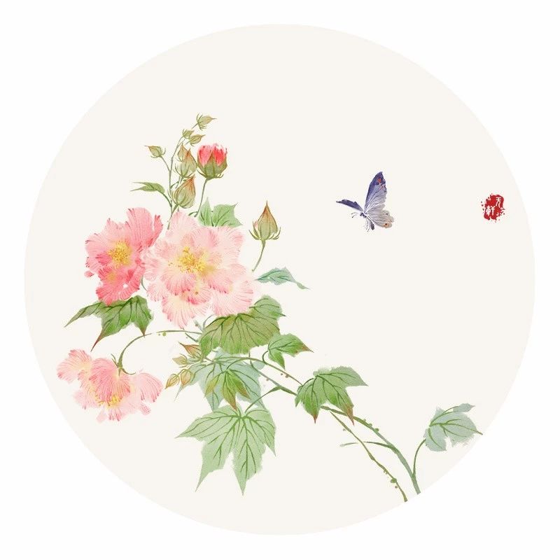 清新古風(fēng)花卉插畫，清雅如詩的插畫圖片