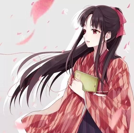 唯美古風(fēng)圖片：一身紅衣，披裝待嫁