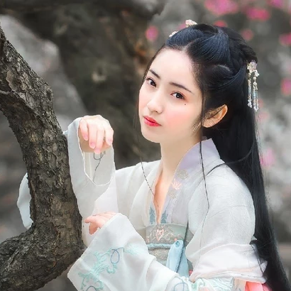 花香滿溢清新女生頭像，唯美古風(fēng)真人頭像