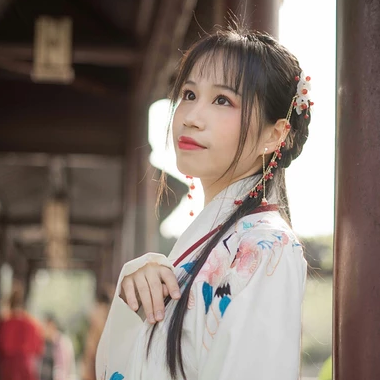 清新可愛漢服女生頭像，唯美古風(fēng)真人頭像
