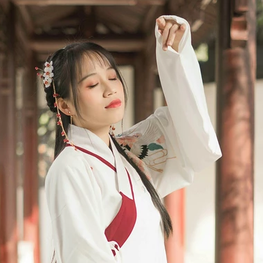 清新可愛漢服女生頭像，唯美古風(fēng)真人頭像