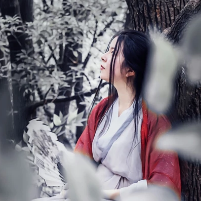 冰雪柔情少女頭像，唯美古風(fēng)真人頭像
