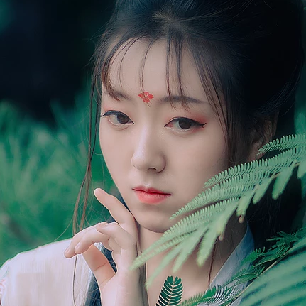 唯美漢服女生頭像，古風(fēng)真人女子頭像