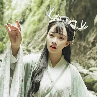 時尚中國風唯美古風少女真人頭像