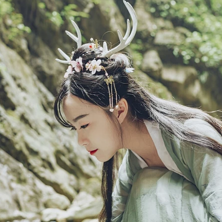 時尚中國風唯美古風少女真人頭像