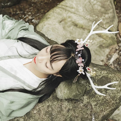 時尚中國風唯美古風少女真人頭像