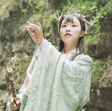 時尚中國風唯美古風少女真人頭像